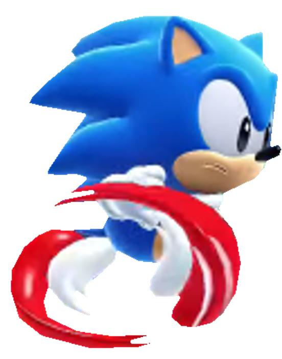 Classic Sonic running by TransparentJiggly64 on DeviantArt