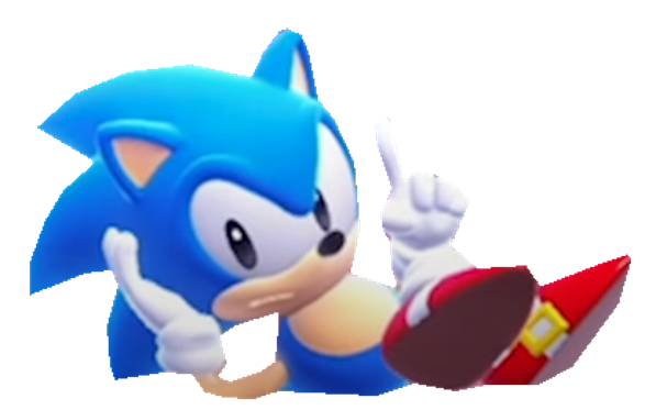 Classic Sonic Shrug Render by bandicootbrawl96 on DeviantArt