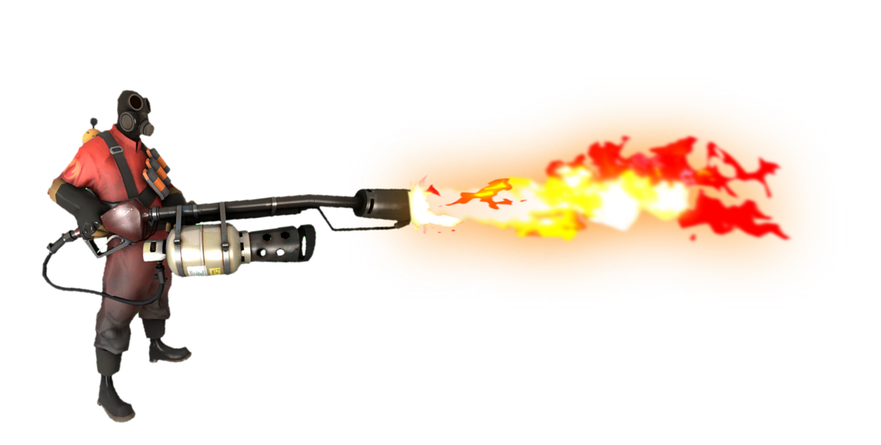 RED Pyro blasting flames by TransparentJiggly64 on DeviantArt