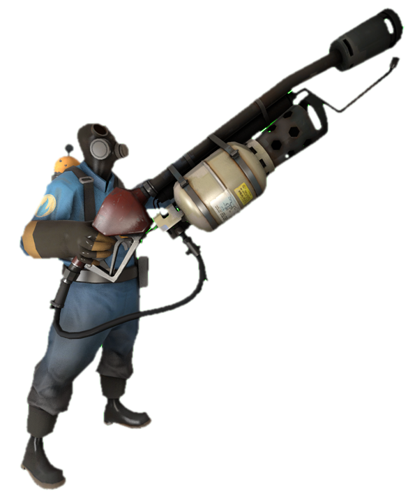 BLU Pyro aiming upwards by TransparentJiggly64 on DeviantArt
