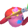 Artist Kirby running