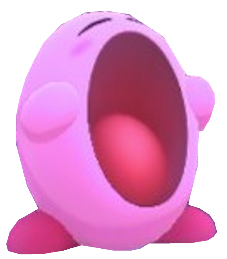 Normal Kirby opening his mouth by TransparentJiggly64 on DeviantArt