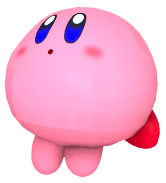 Normal Kirby floating by TransparentJiggly64 on DeviantArt