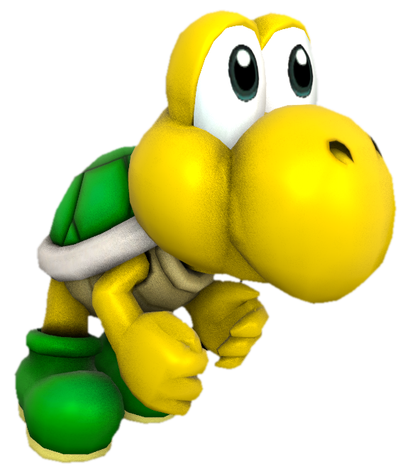 Koopa Sit Green Koopa Troopa with his fists clenched by TransparentJiggly64 on ...