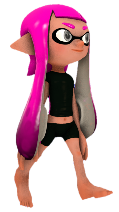 Pink Inkling Stock Icon Gearless Pink Inkling Girl walking by TransparentJiggly64 on DeviantArt