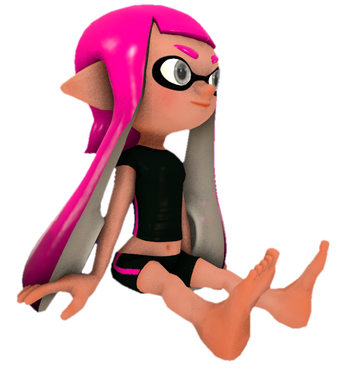 Pink Inkling Sitting Gearless Pink Inkling Girl sitting by TransparentJiggly64 on DeviantArt