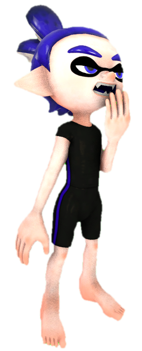 Blue Inling Gearless Blue Inkling Boy yawning by TransparentJiggly64 on DeviantArt
