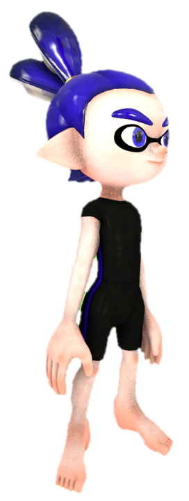 Blue Inling Gearless Blue Inkling Boy standing by TransparentJiggly64 on DeviantArt