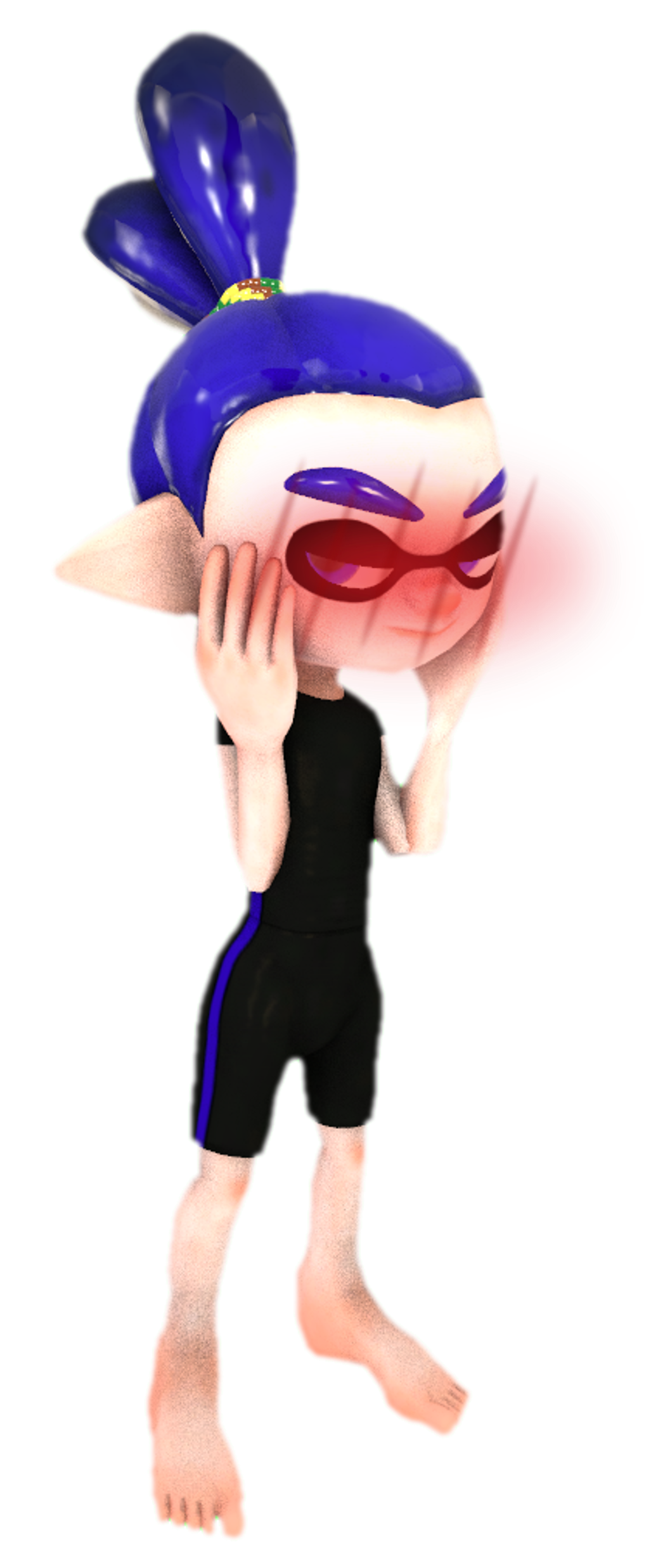 Blue Inling Gearless Blue Inkling Boy blushing 2 by TransparentJiggly64 on DeviantArt