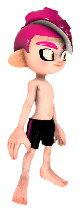Gearless Octoling Boy standing by TransparentJiggly64 on DeviantArt