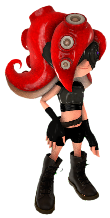 Enemy Octoling (S1) standing by TransparentJiggly64 on DeviantArt