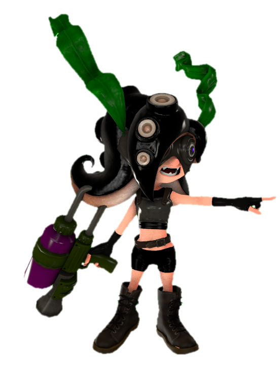 Elite Octoling (S1) pointing by TransparentJiggly64 on DeviantArt
