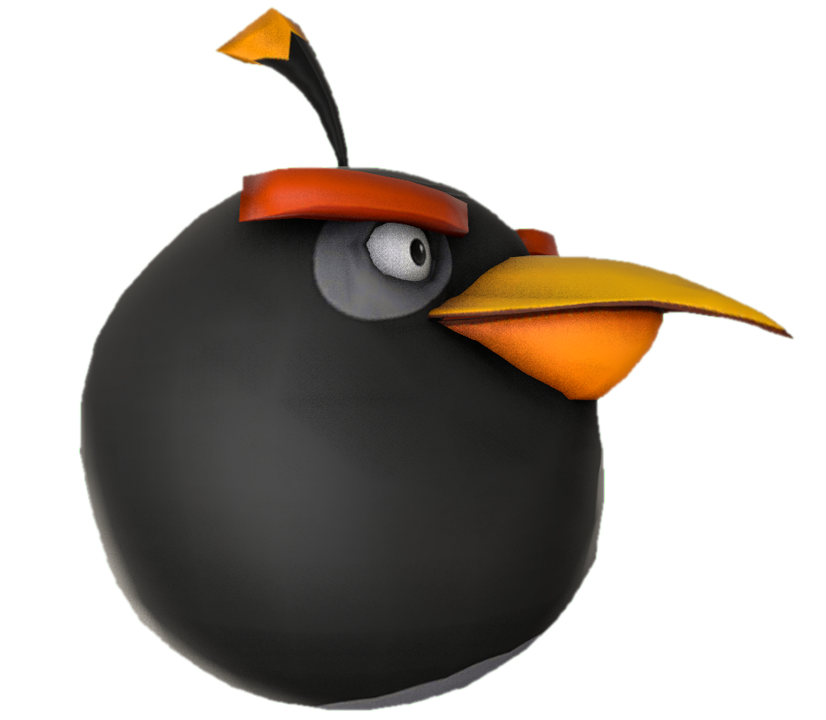 Bomb the Angry Bird standing by TransparentJiggly64 on DeviantArt