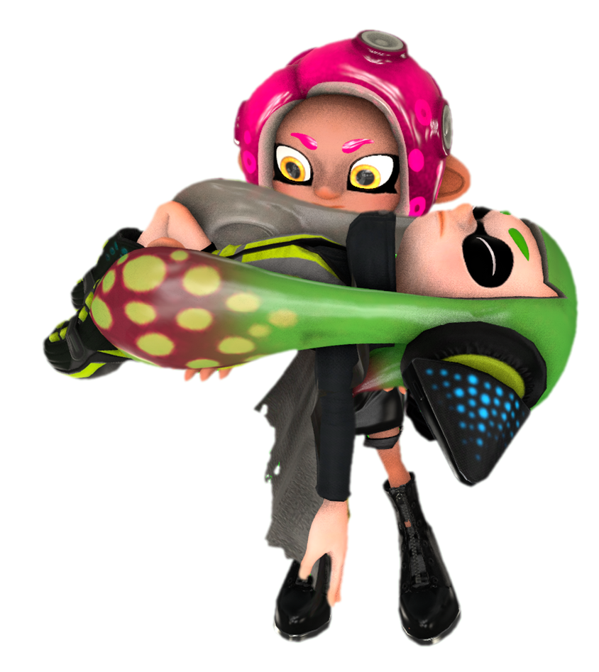 Agent 8 carrying Agent 3 by TransparentJiggly64 on DeviantArt