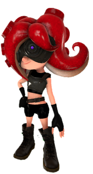 Enemy Octoling (S1) with a hand on her hip by TransparentJiggly64 on ...