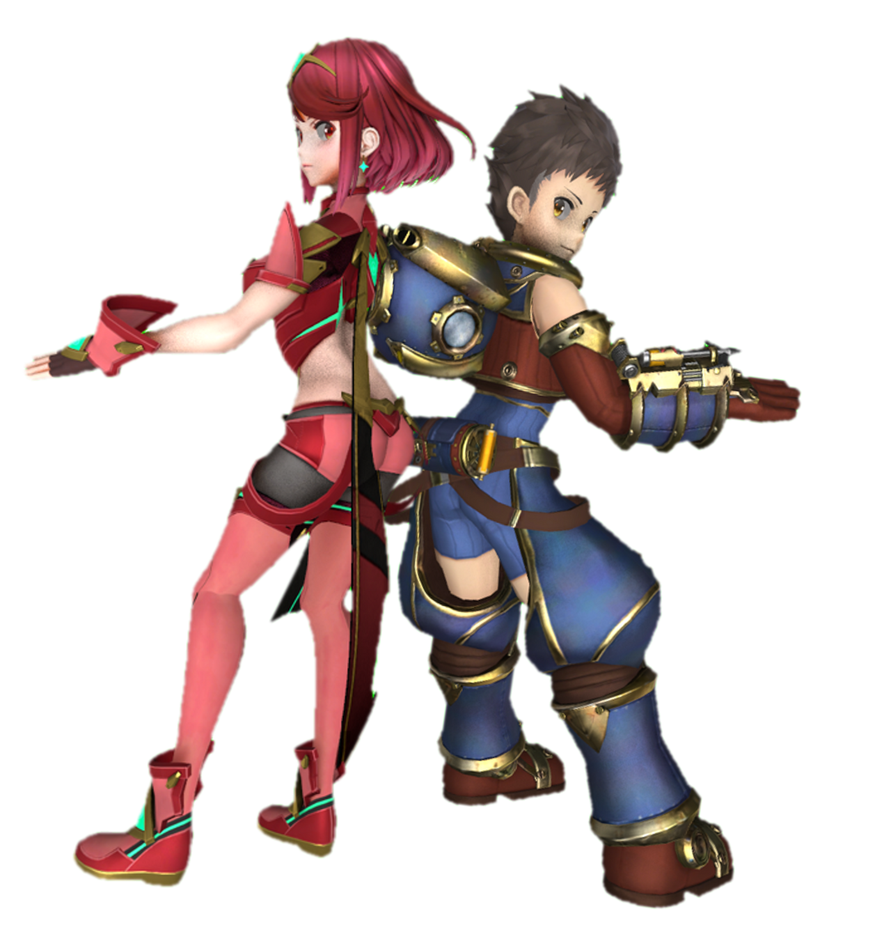 Rex And Pyra Bumping by TransparentJiggly64 on DeviantArt