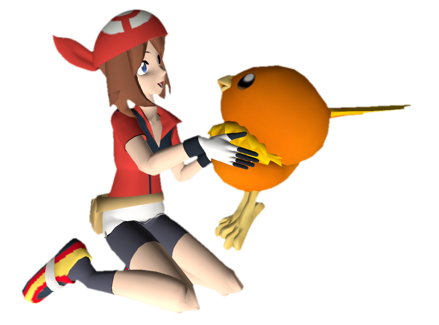 May Mmd May (MMD) holding Torchic by TransparentJiggly64 on DeviantArt