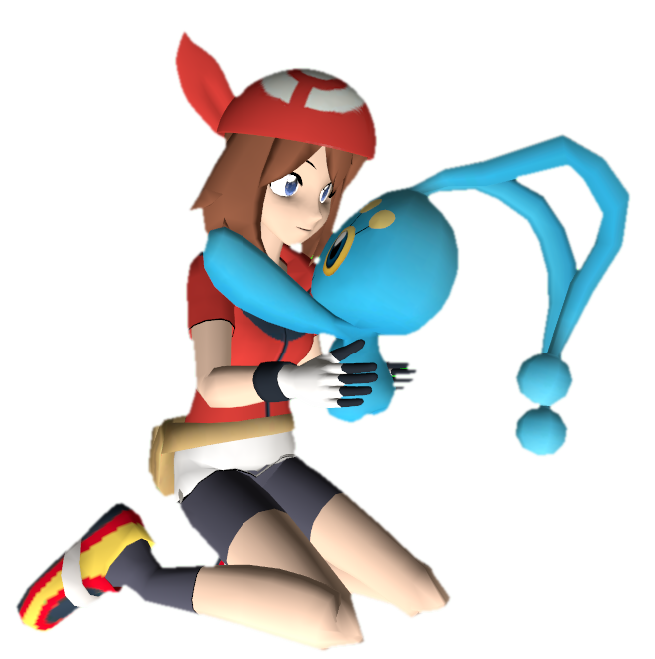 May Mmd May (MMD) holding Manaphy by TransparentJiggly64 on DeviantArt