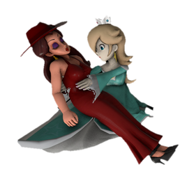 Rosalina holding Pauline 2