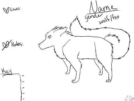 Stubby wolf reference -Free