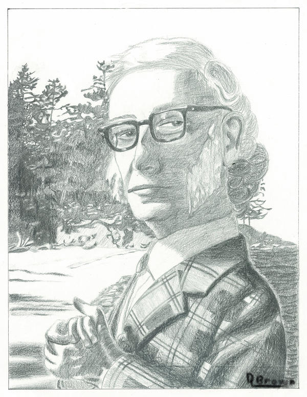 Issac Asimov Portrait