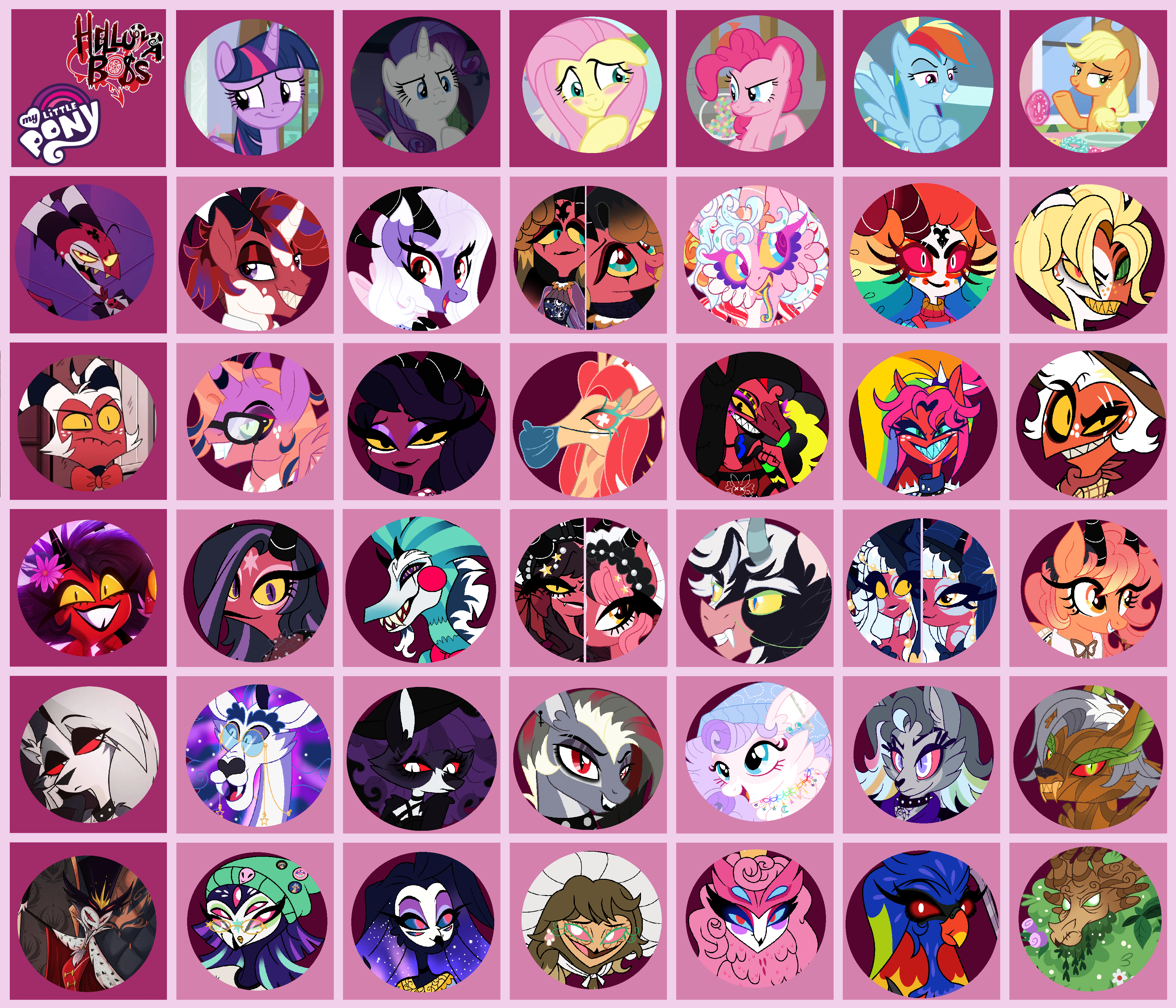 Helluva X MLP special grid (CLOSED) by DarkWolfWarrioradopt on DeviantArt