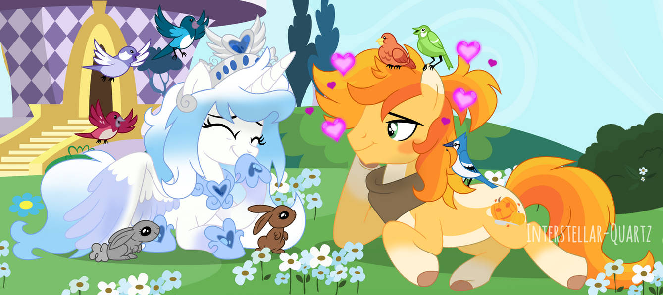 MLP FILM / Art Trade: Daydreaming in flower fields by Interstellar ...