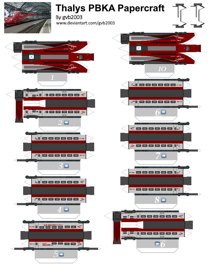 Papercraft Thalys Thalys PBKA by gvb2003 on DeviantArt