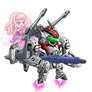 SD Sheryl Nome and VF-25 Messiah SP render