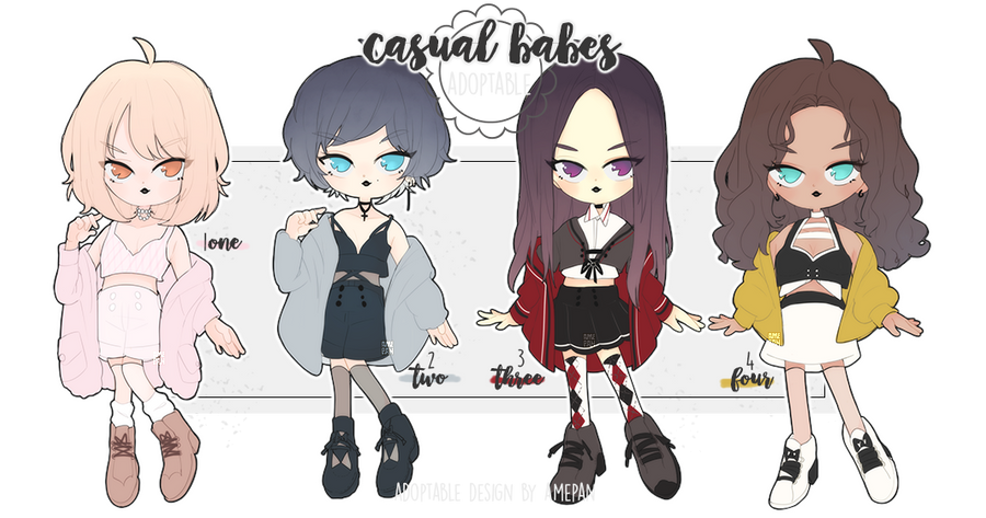adopt: casual babes Nov Batch (1/4 OPEN) by amepan