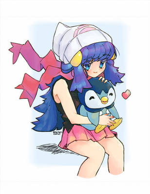 Hikari and piplup- forever friendship