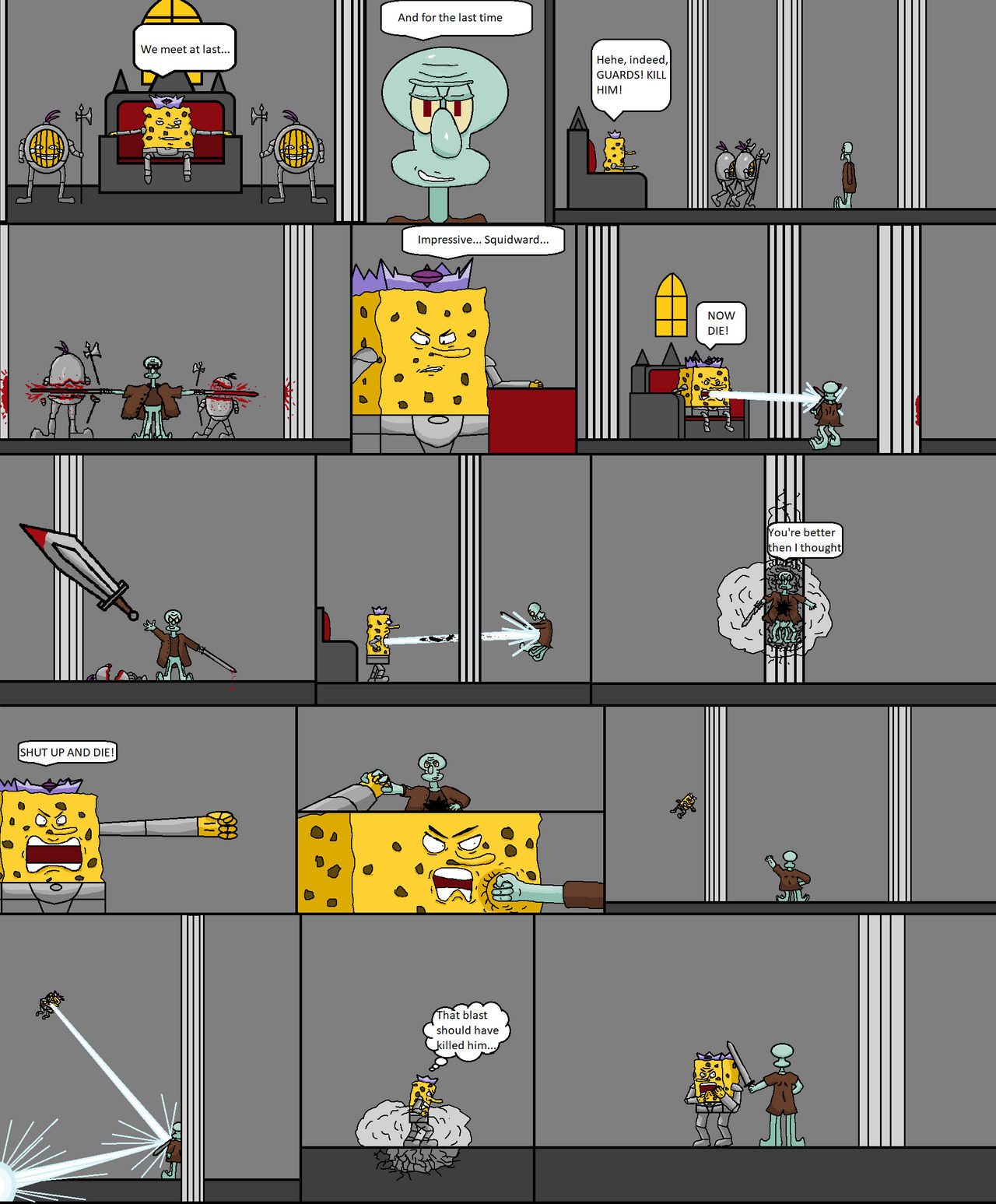 SpongeBob VS Squidward by StansonMcManson on DeviantArt