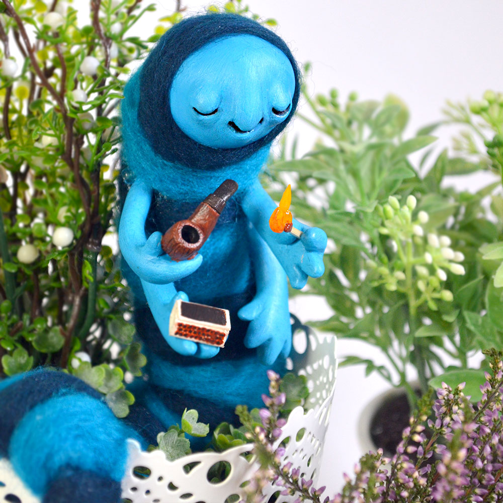 Chill out! OOAK Caterpillar Art Doll