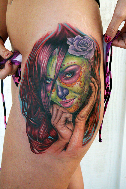 green day of the dead girl by tat2istcecil green day of the dead girl by tat2istcecil