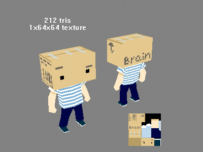 Boxhead Sprites low poly boxhead by kinyz on DeviantArt