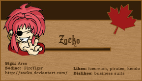 Zocko's Biz Card