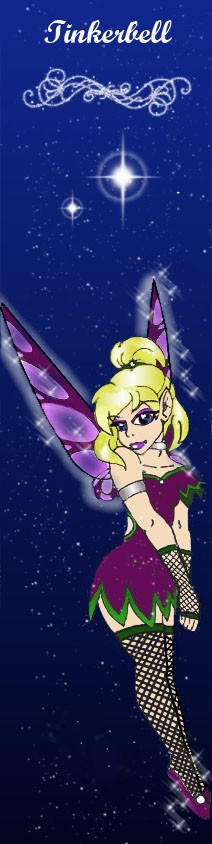 Gothic Tinkerbell bookmark