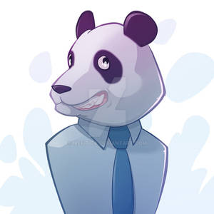 Panda in tie