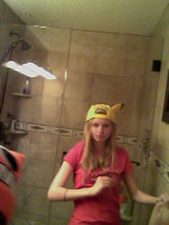 me in Waffellover235's picachu hat