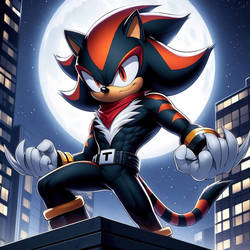 shadow the hedgehog as a (el tigre)