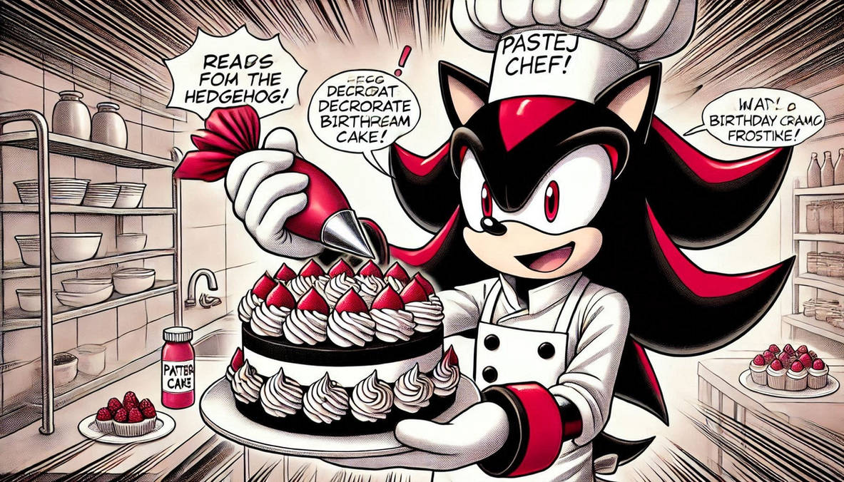 Shadow Chef Shadow the hedgehog pastry chef by bumblejacob1998 on DeviantArt