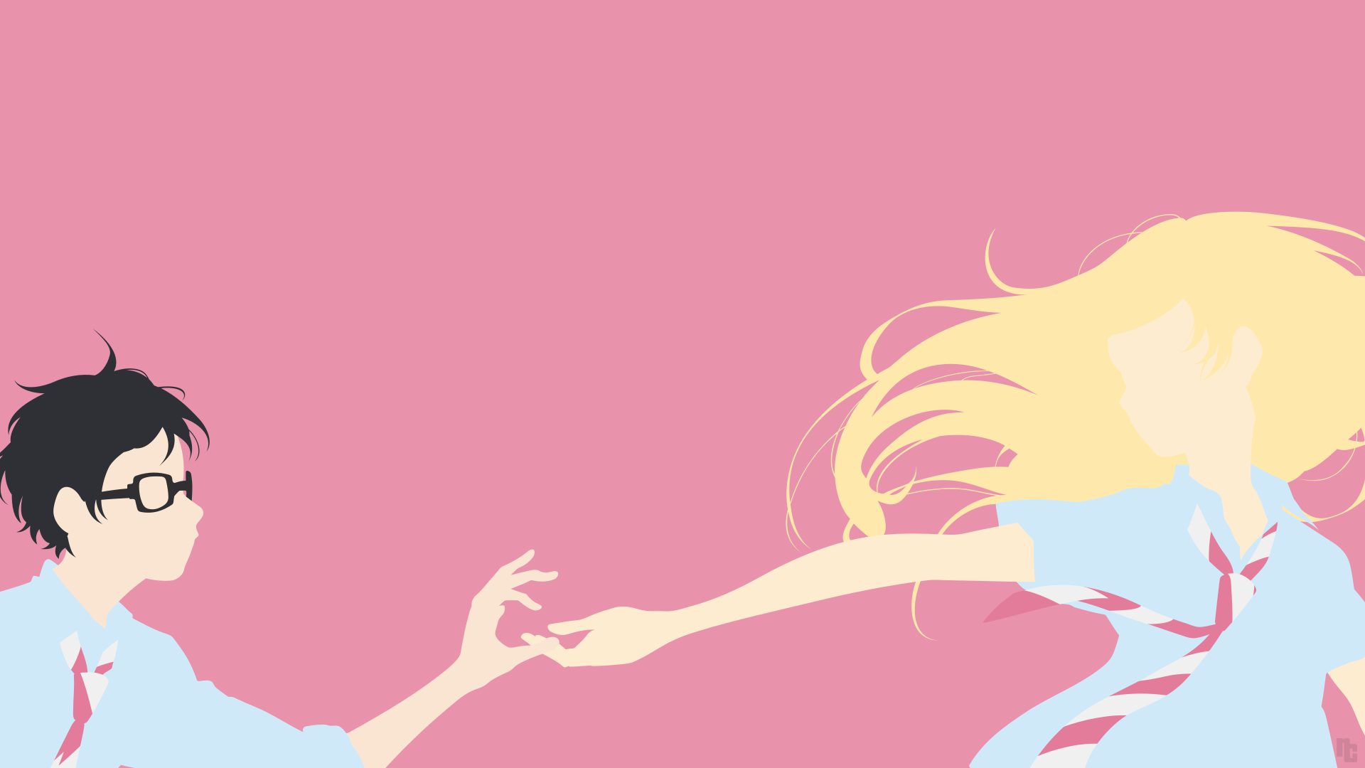 Kousei + Kaori (Your Lie in April) by ncoll36 on DeviantArt Kousei + Kaori (Your Lie in April) by ncoll36 on DeviantArt