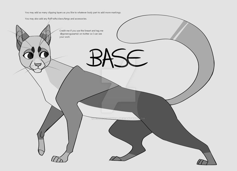 CAT BASE (Free download) by AmmiDemonica on DeviantArt