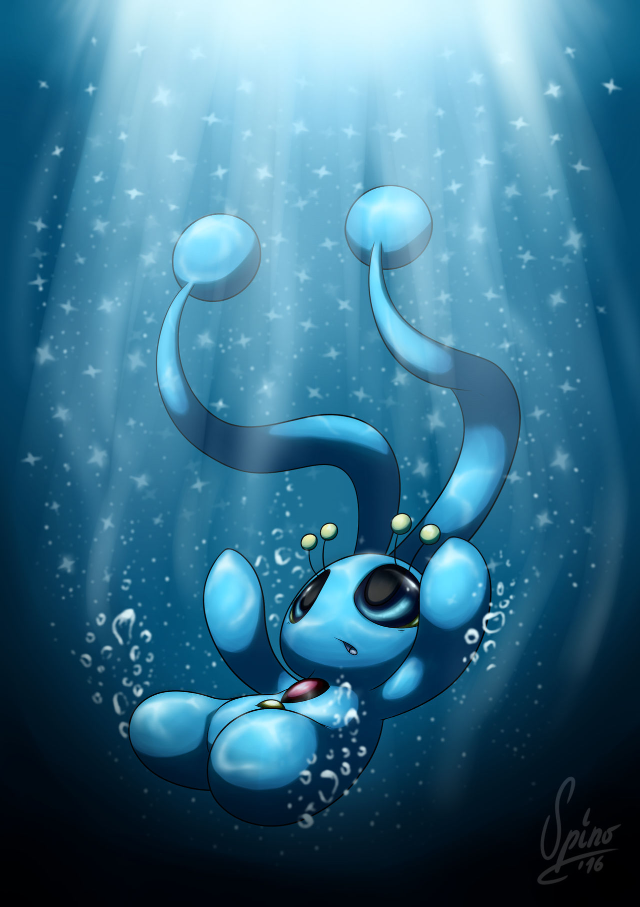 20 Years of Pokemon - Manaphy by SpinoOne on DeviantArt