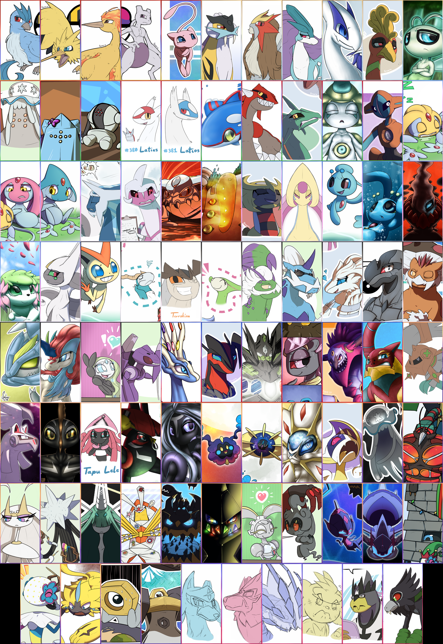 All Legendary Mythical UB Pokemon by DavidBksAndrade on DeviantArt