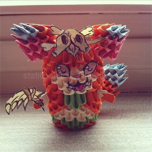 3D Origami: Gnar (League of Legends)