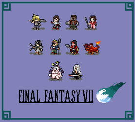 Final Fantasy 7 Pixel Fan art