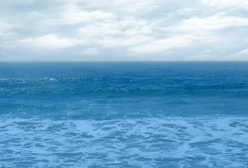Ocean Landscape in Blues Background Stock FINALFAV