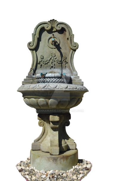 Stone Fountain Stock Photo 0104 - PNG