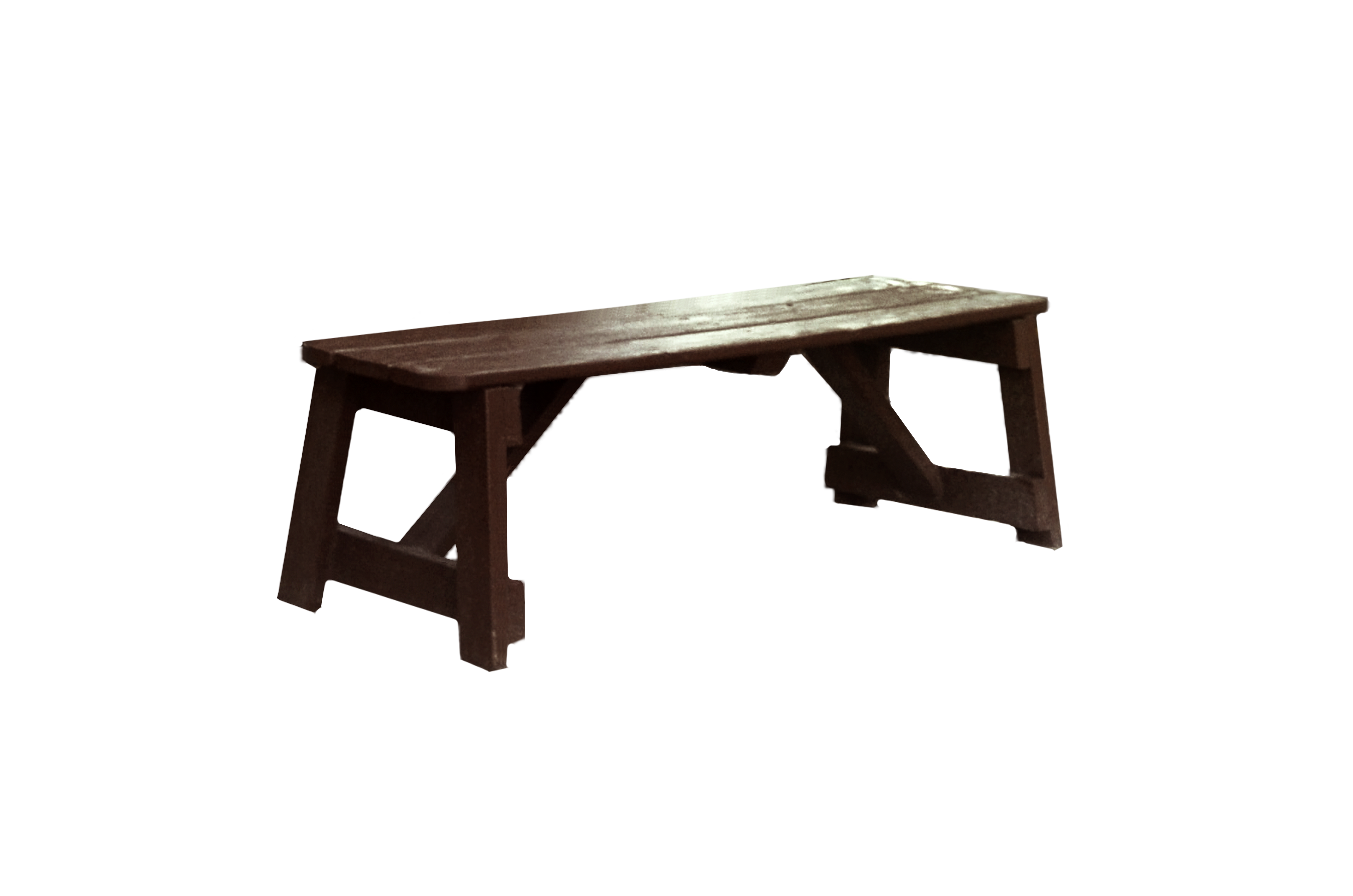 Wooden Bench Stock Photo 0275 PNG Rough-Cut